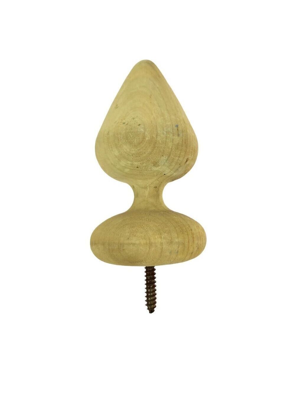Waddell 6.5 inch tall wood post top finials for railing new unfinished ready to